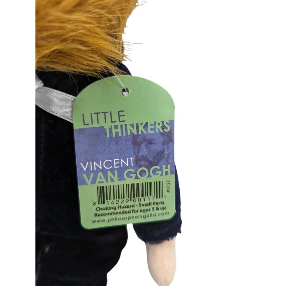 Little Thinkers 2016 Vincent Van Gogh Unemployed Philosophers Guild Plush Doll - Picture 2 of 8